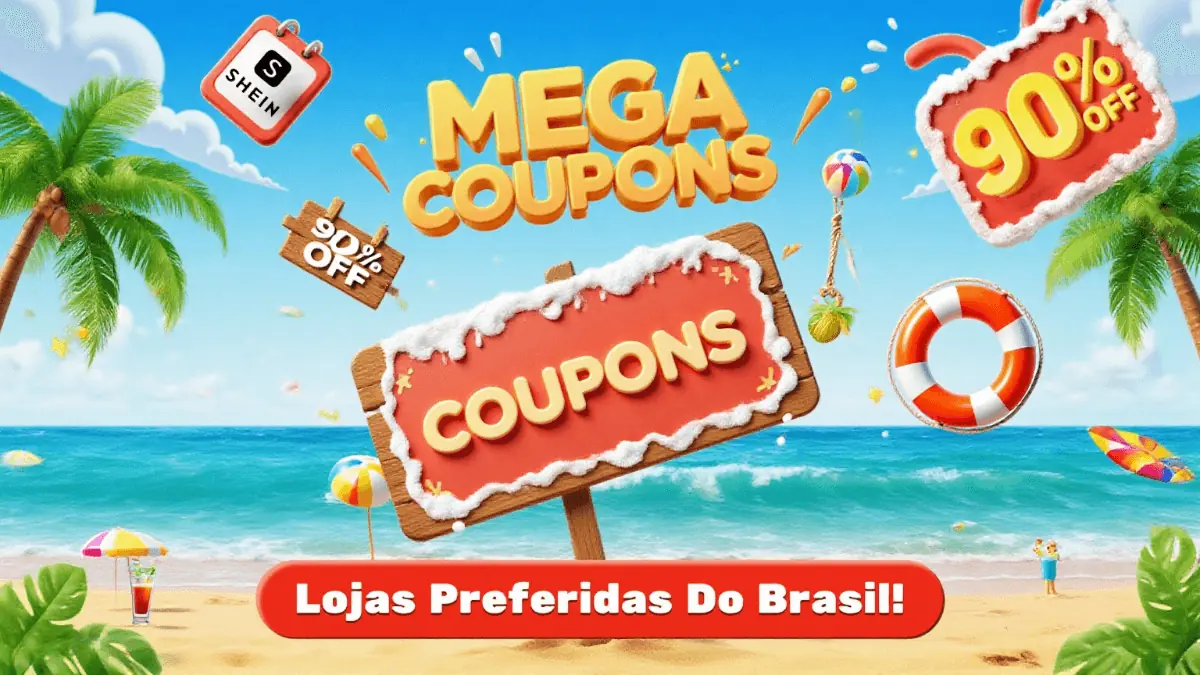🛍️ MEGA CUPONS: Até 90% OFF nas Lojas Preferidas do Brasil!